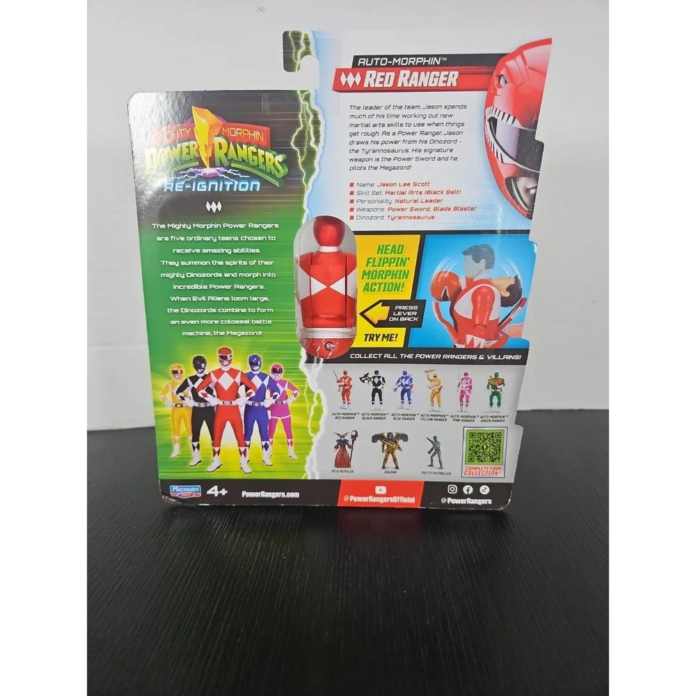 Power Rangers Red Ranger Re-Ignition Auto-Morphin Figure Playmates Toys New